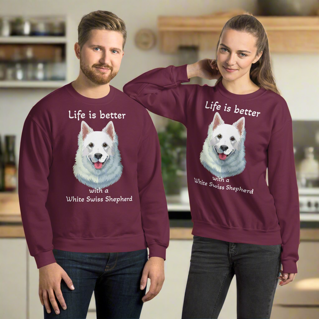 White Swiss Shepherd Unisex Sweatshirt