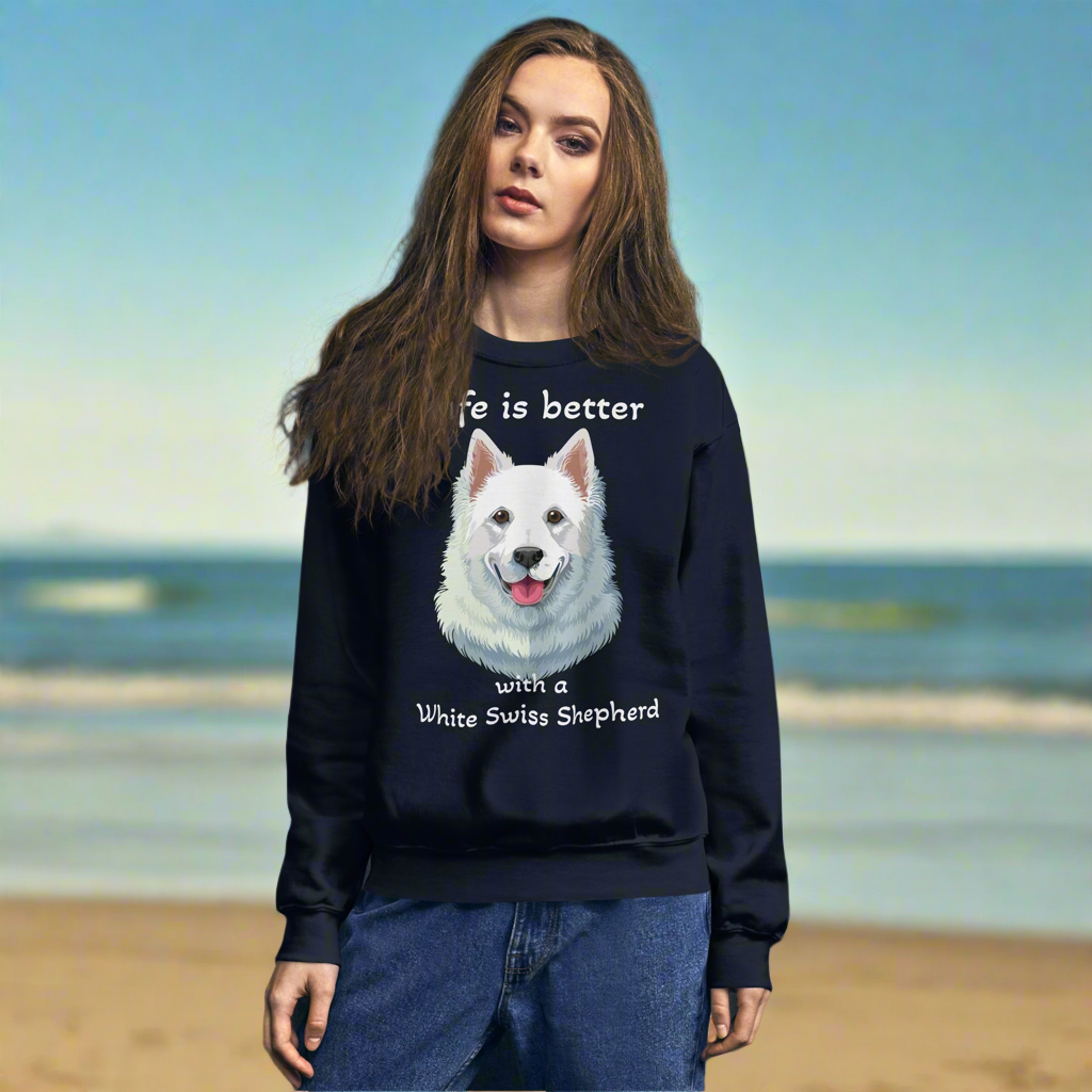 White Swiss Shepherd Unisex Sweatshirt