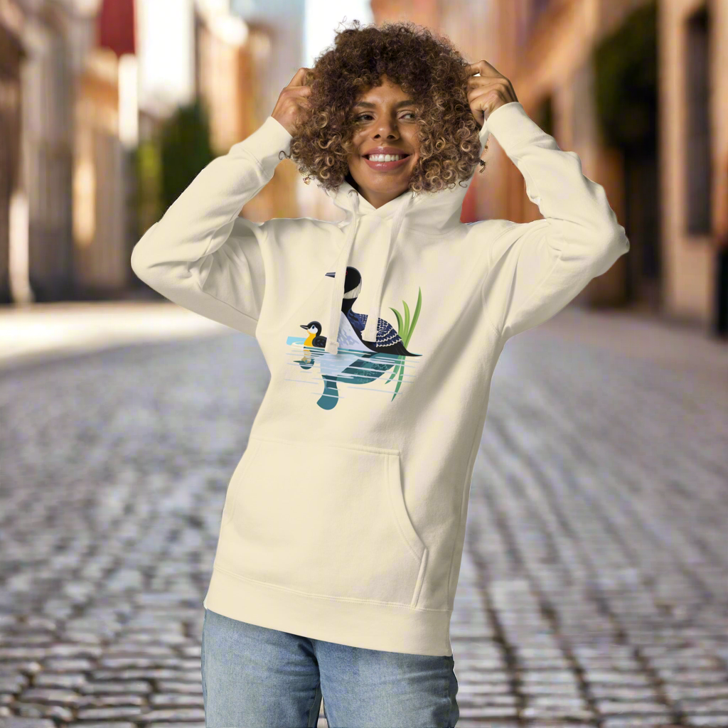 Loon Love Cotton Comfy Unisex Hoodie
