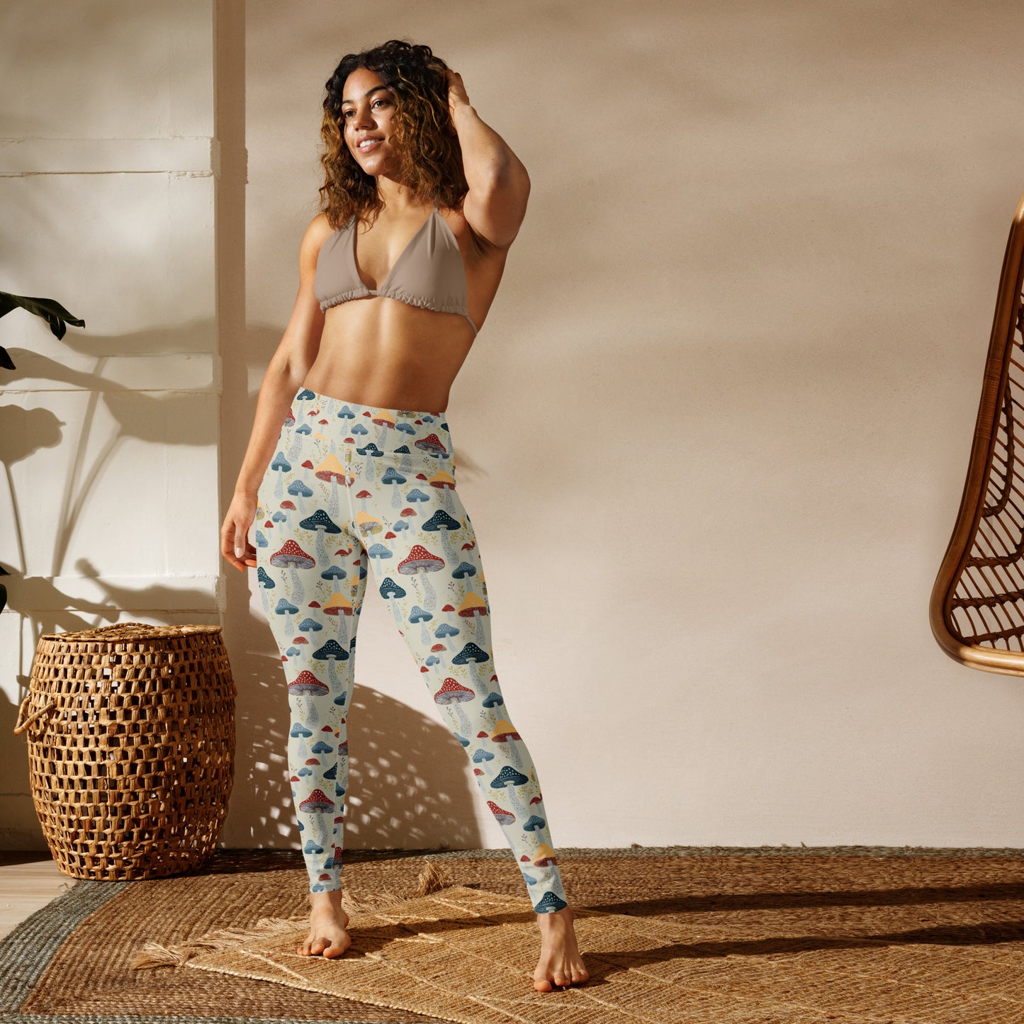 Mushroom Yoga Leggings
