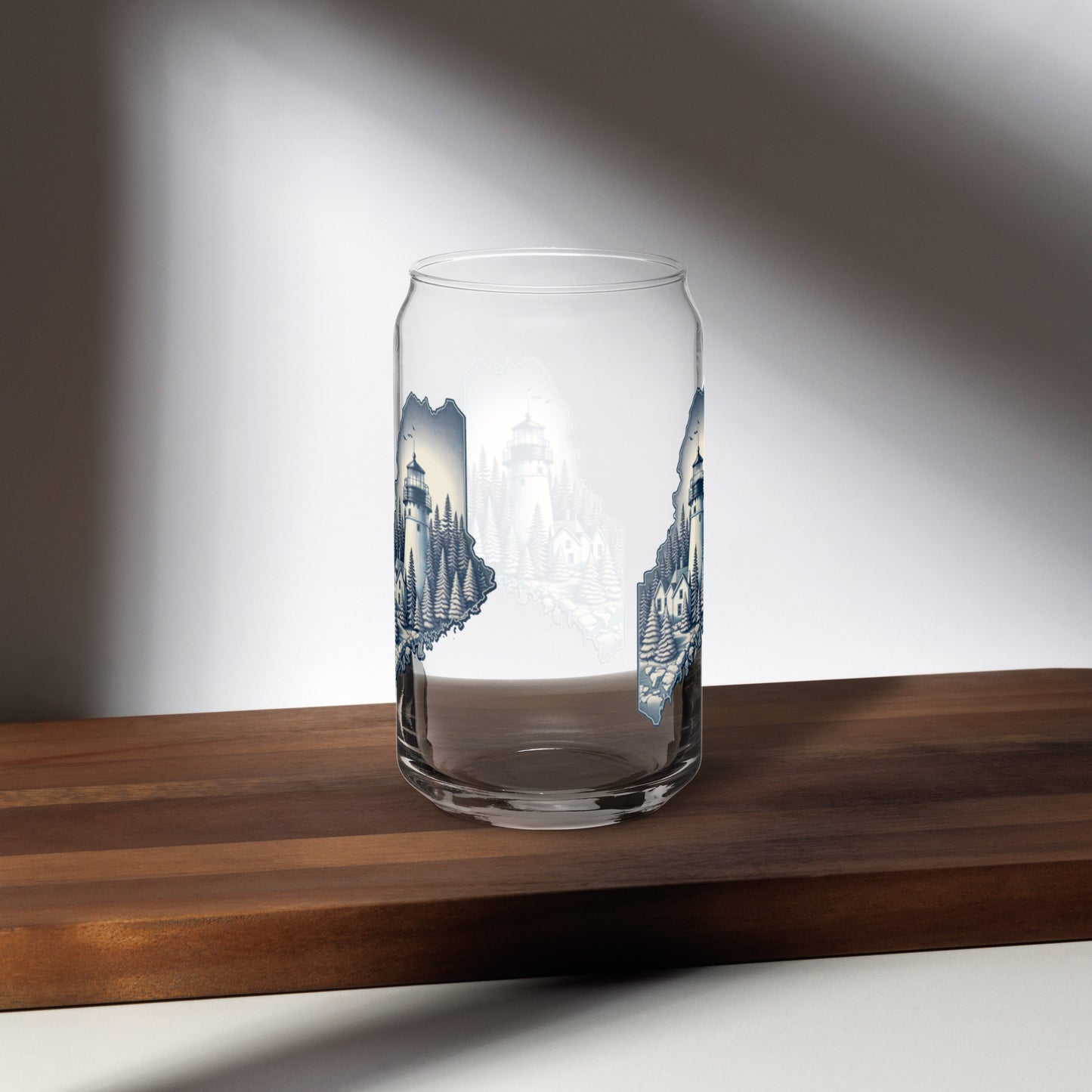 Maine Can-shaped glass