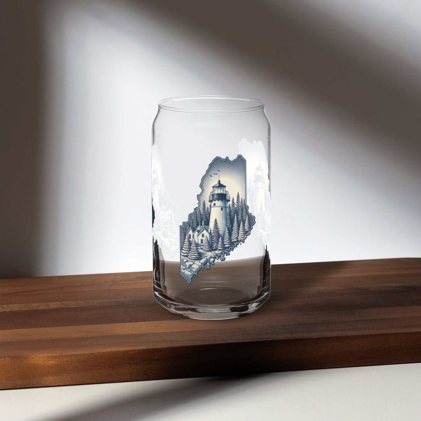 Maine Can-shaped glass