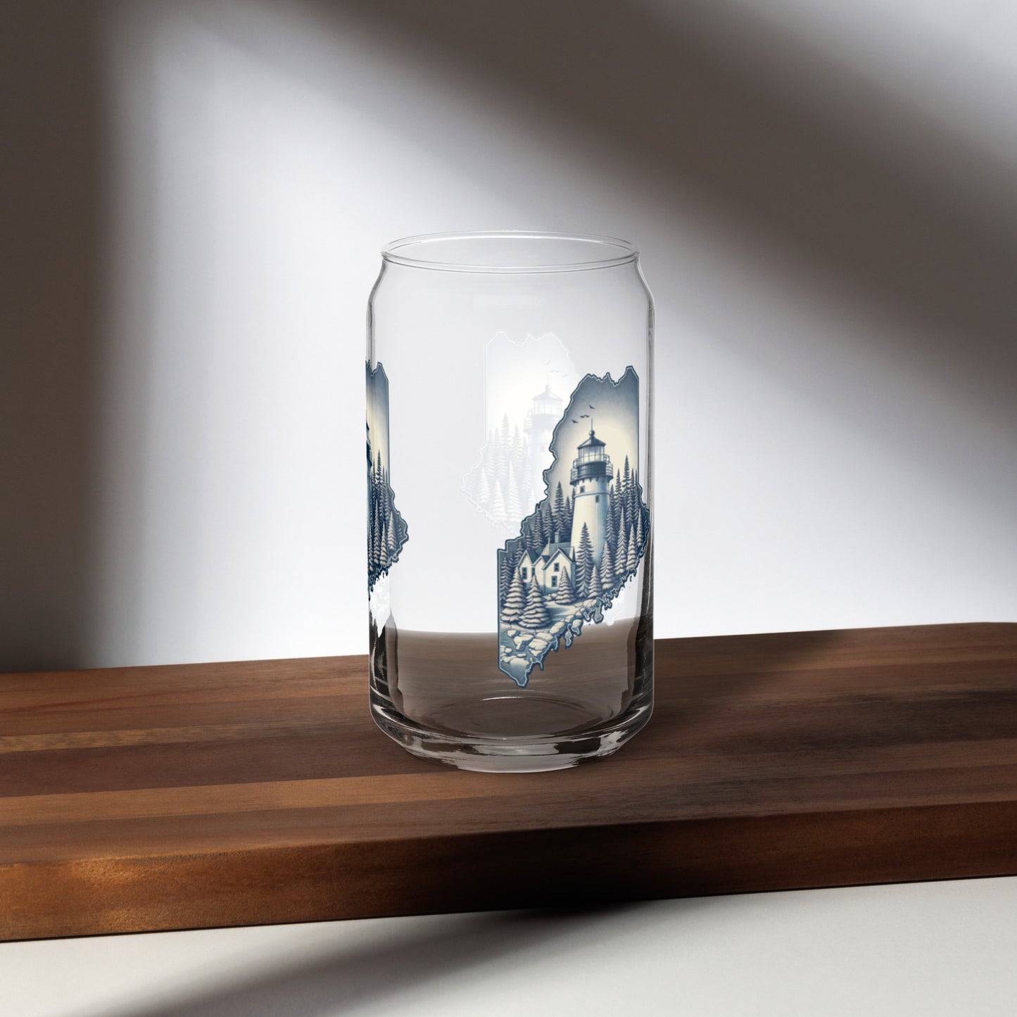 Maine Can-shaped glass