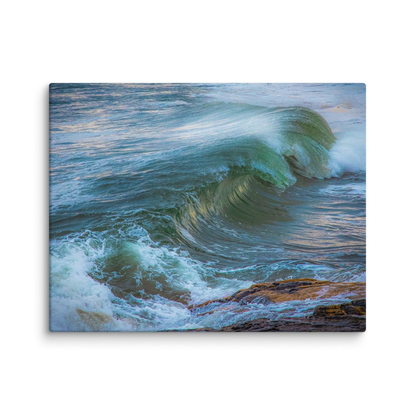 Maine Waves and Beach Canvas
