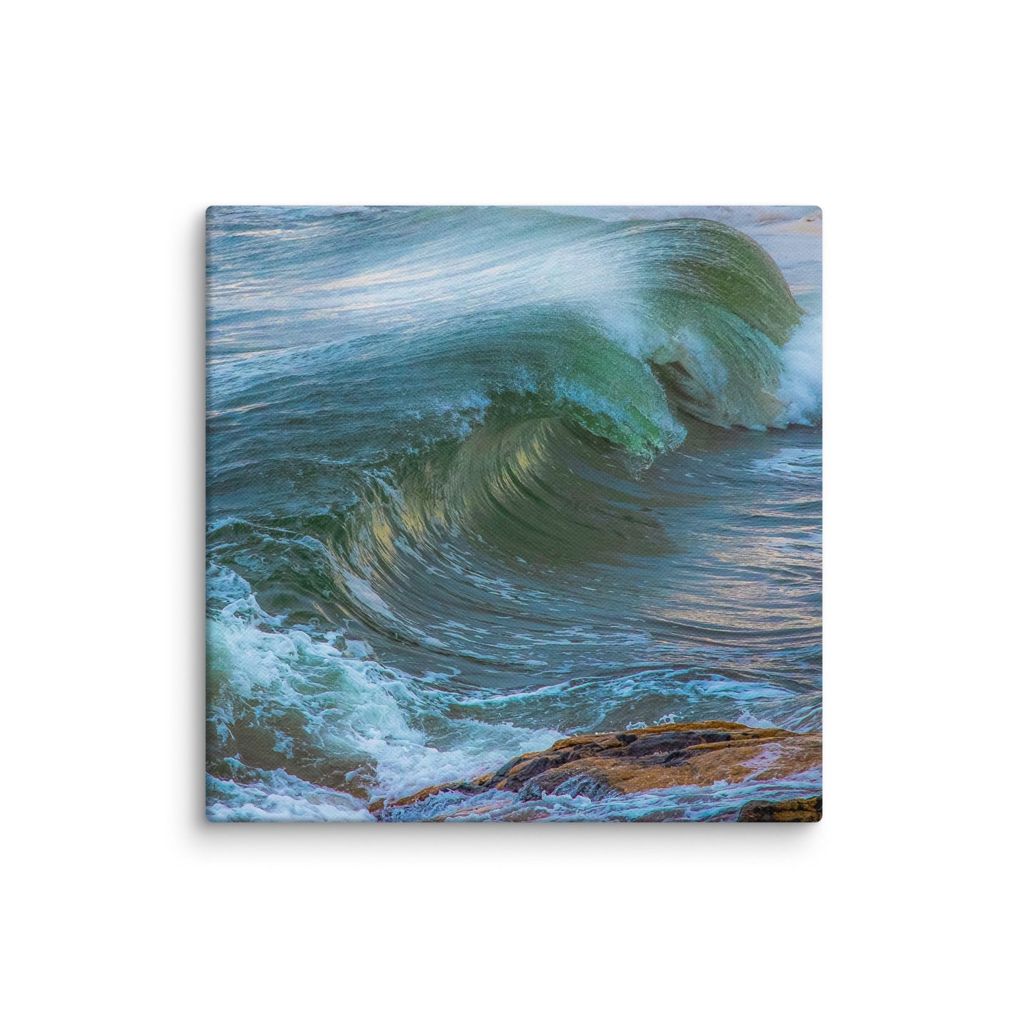 Maine Waves and Beach Canvas