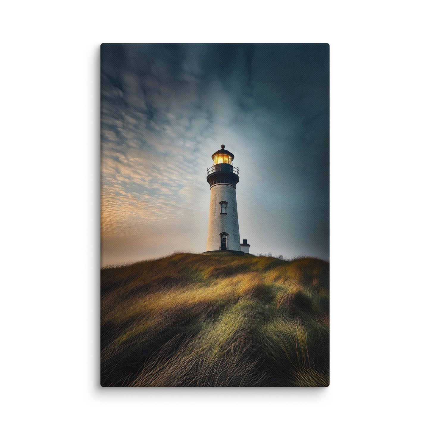 Lighthouse on a Hill Canvas