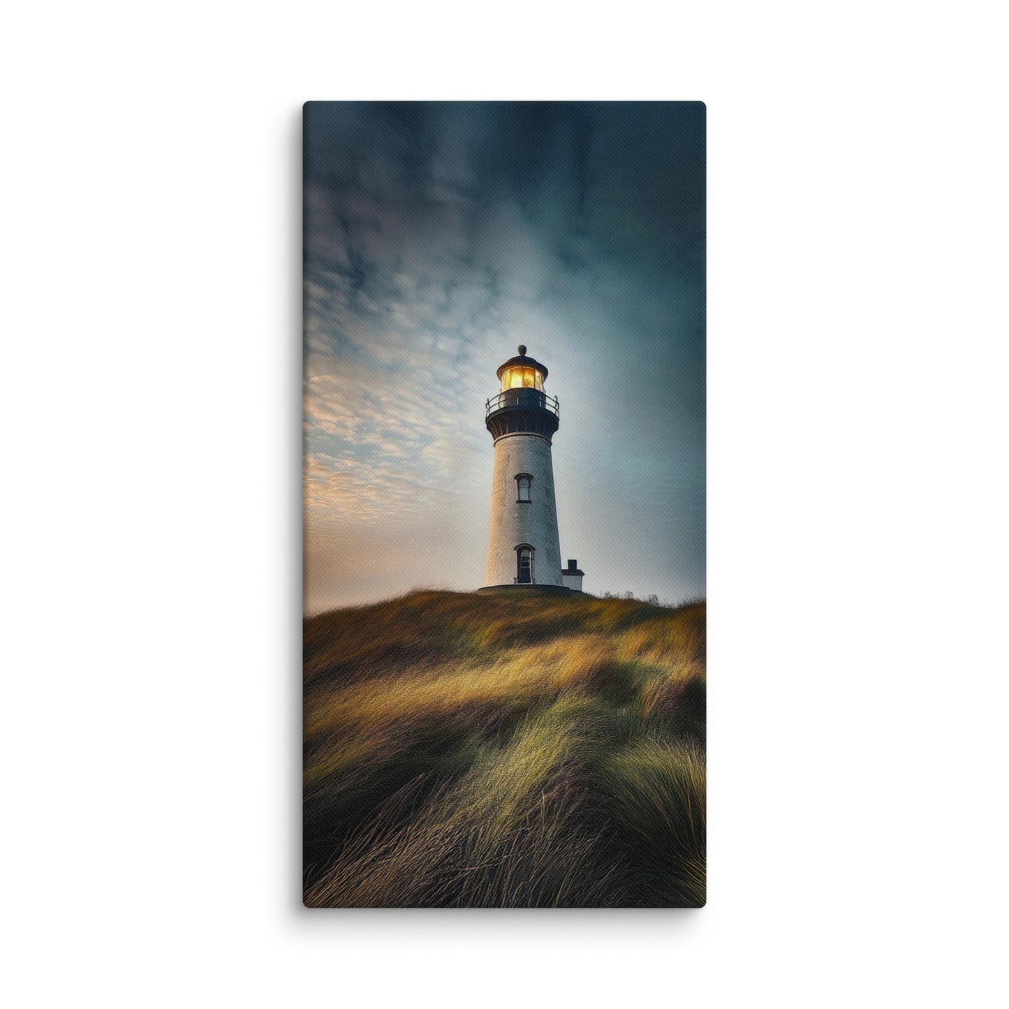 Lighthouse on a Hill Canvas