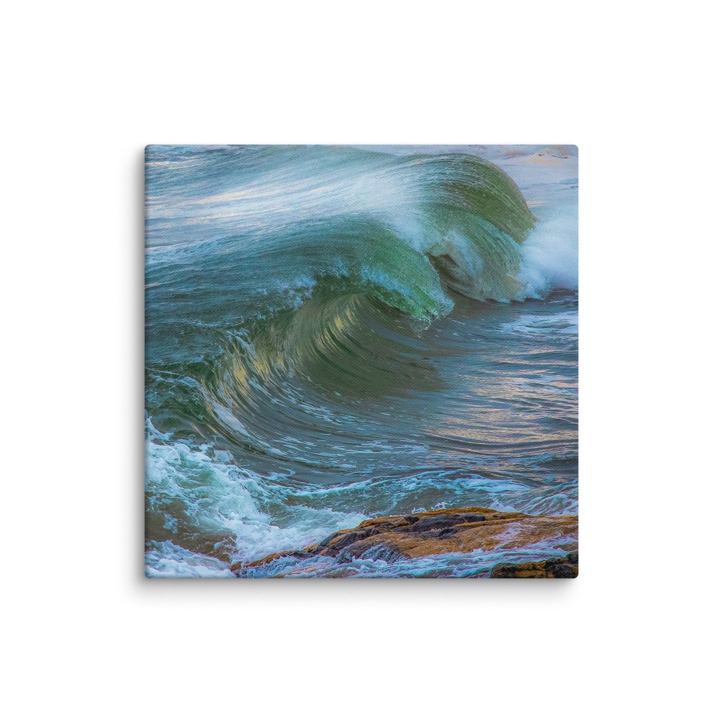 Maine Waves and Beach Canvas