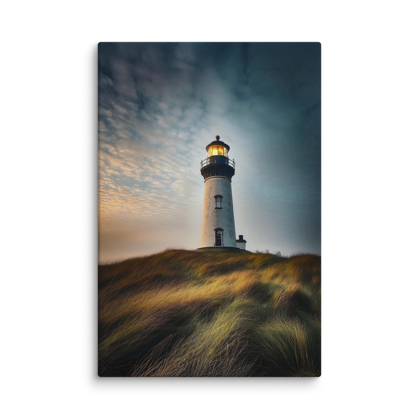 Lighthouse on a Hill Canvas