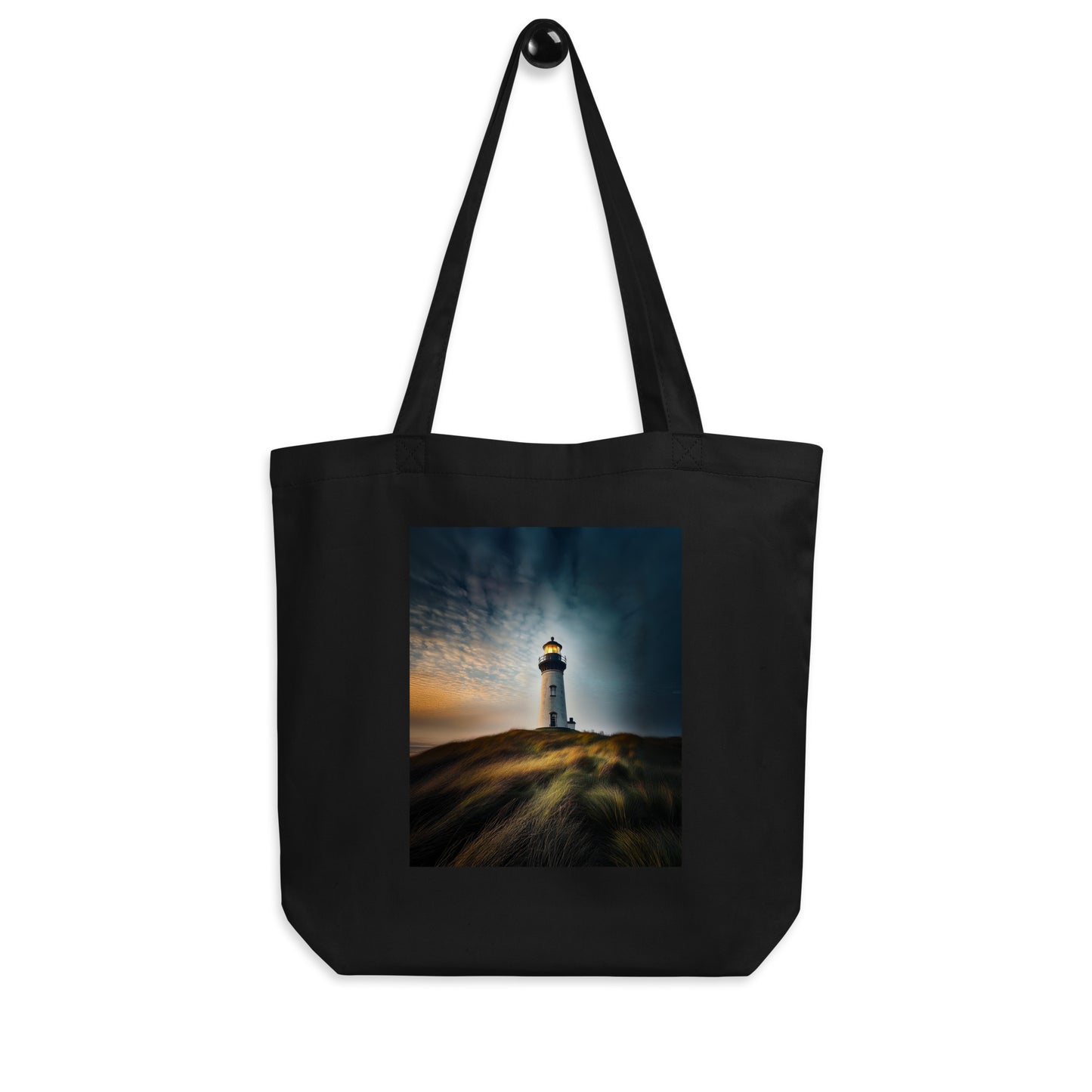 Lighthouse on a Hill Eco Tote Bag
