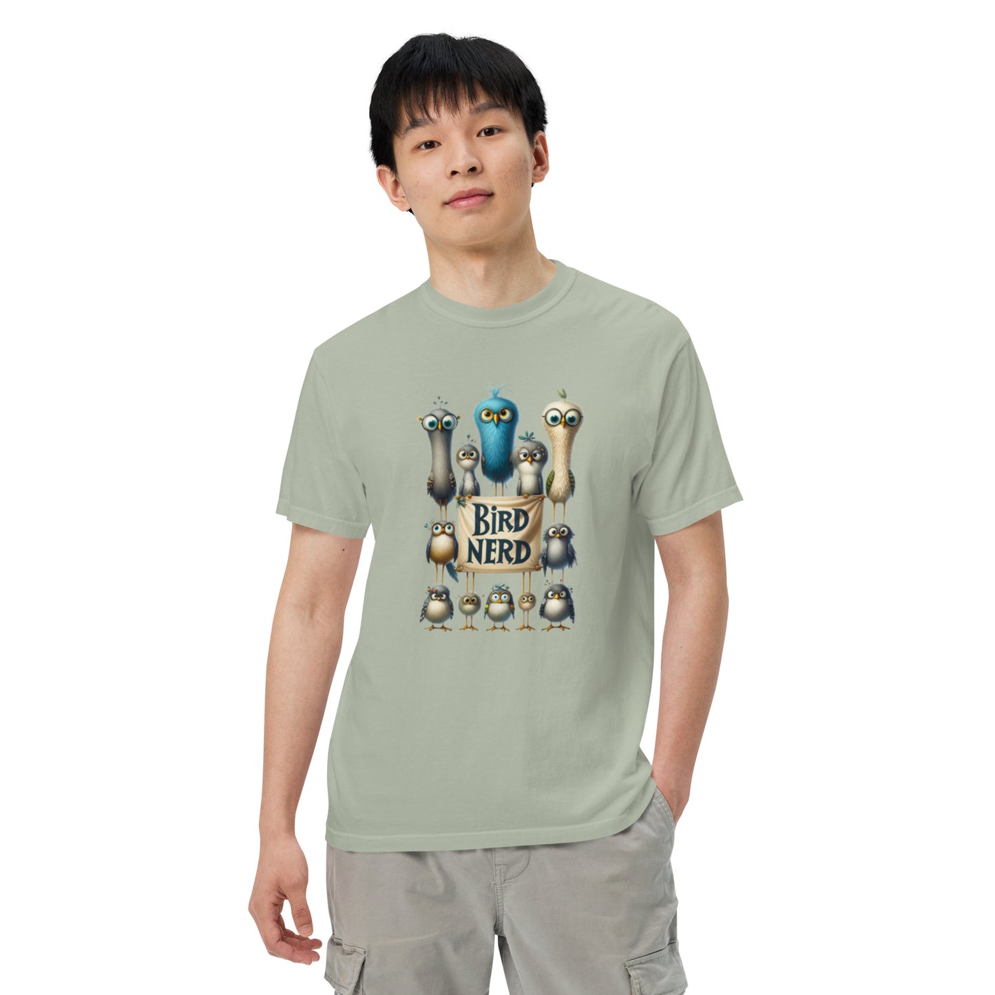 Bird Nerd Cotton Unisex garment-dyed heavyweight t-shirt