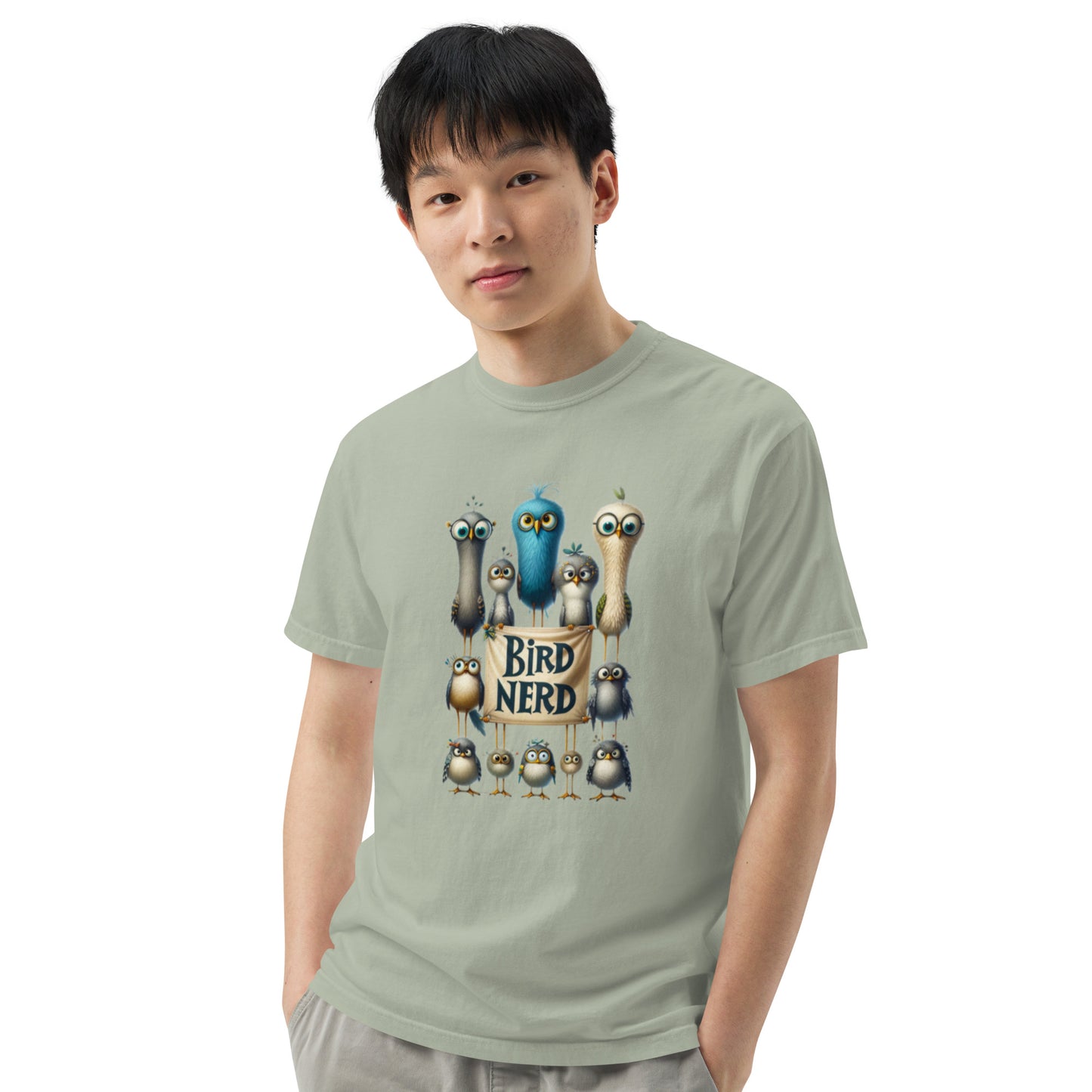 Bird Nerd Cotton Unisex garment-dyed heavyweight t-shirt