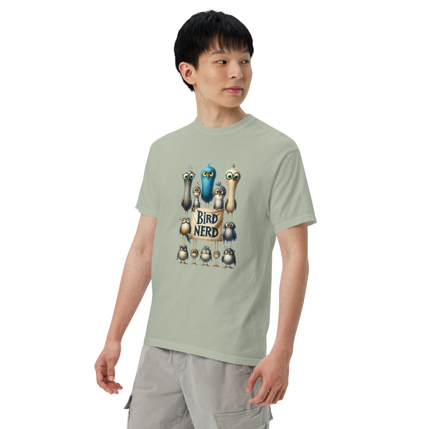Bird Nerd Cotton Unisex garment-dyed heavyweight t-shirt