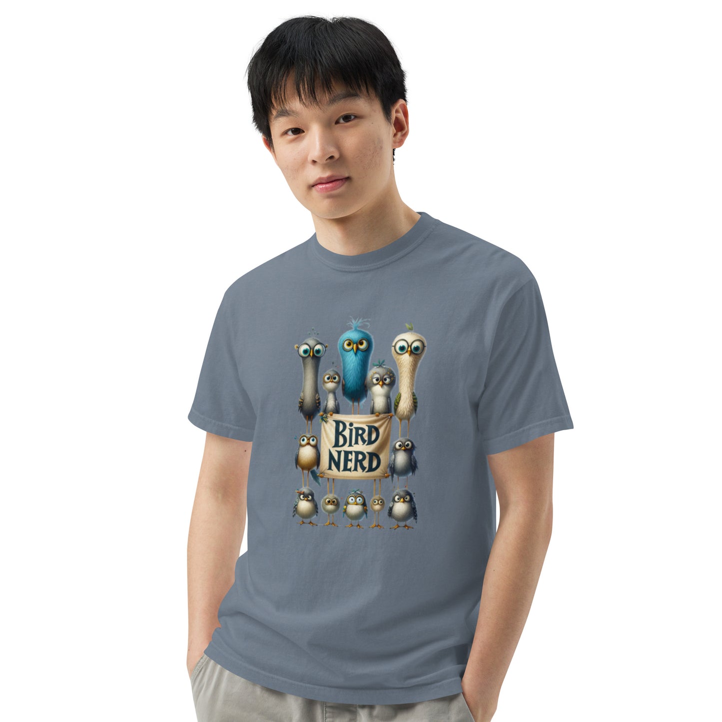 Bird Nerd Cotton Unisex garment-dyed heavyweight t-shirt