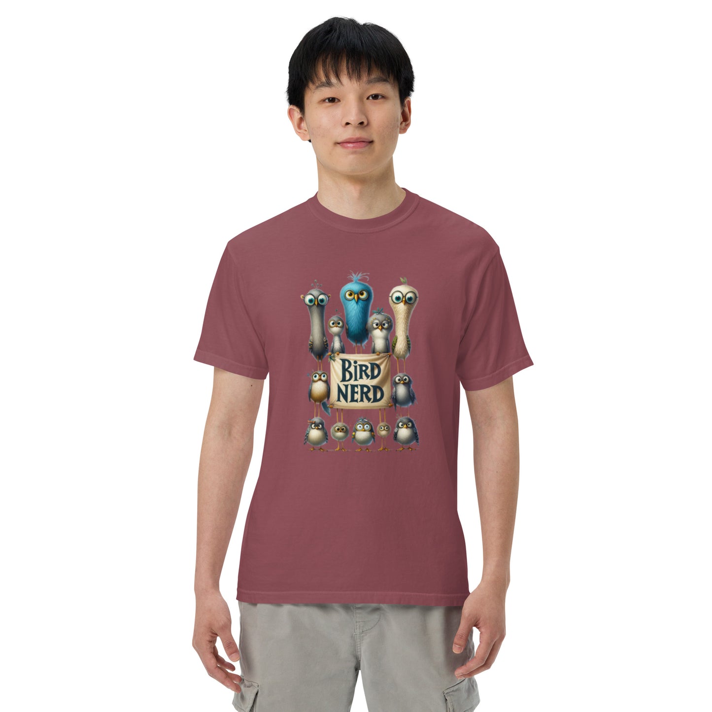 Bird Nerd Cotton Unisex garment-dyed heavyweight t-shirt