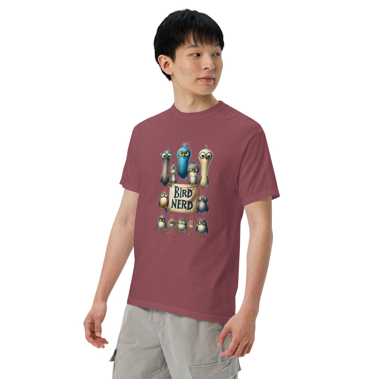 Bird Nerd Cotton Unisex garment-dyed heavyweight t-shirt