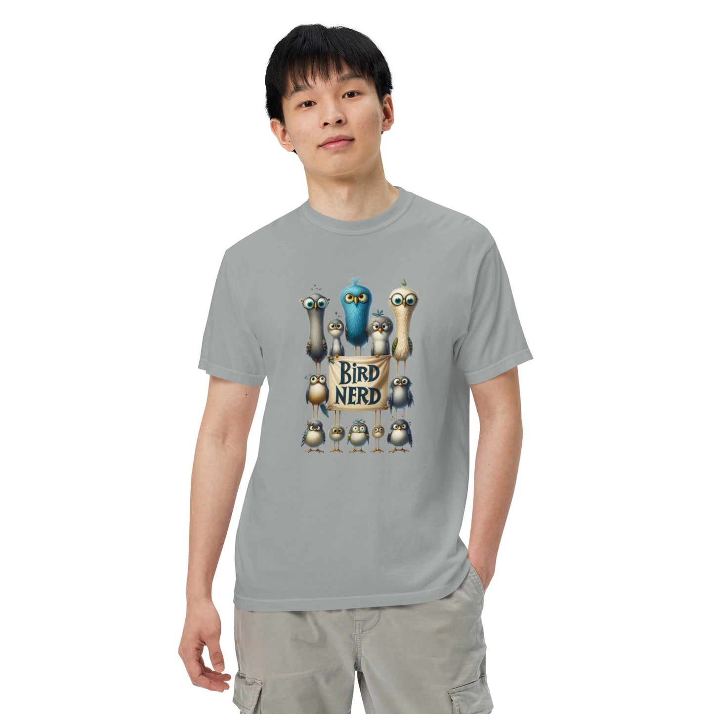 Bird Nerd Cotton Unisex garment-dyed heavyweight t-shirt