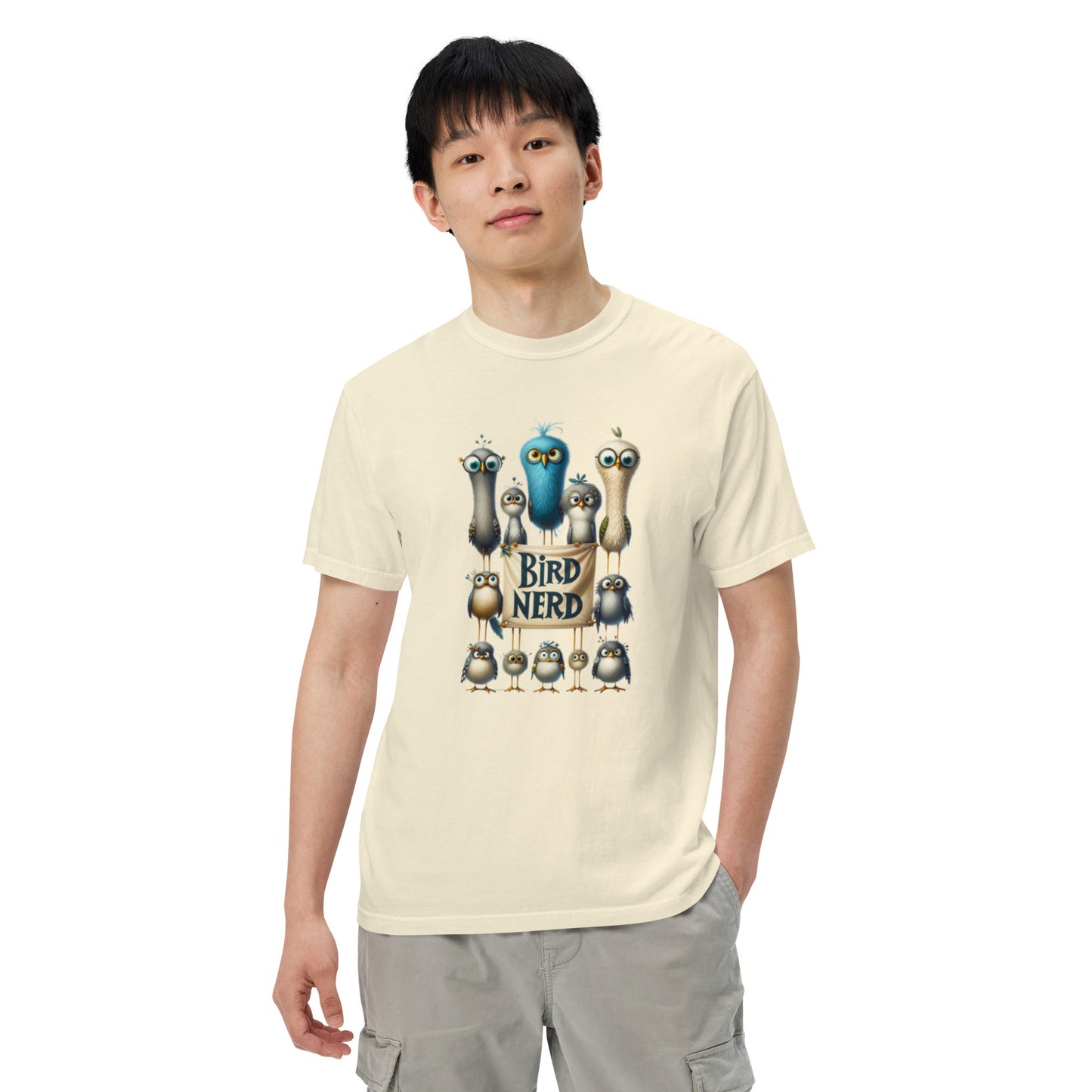 Bird Nerd Cotton Unisex garment-dyed heavyweight t-shirt