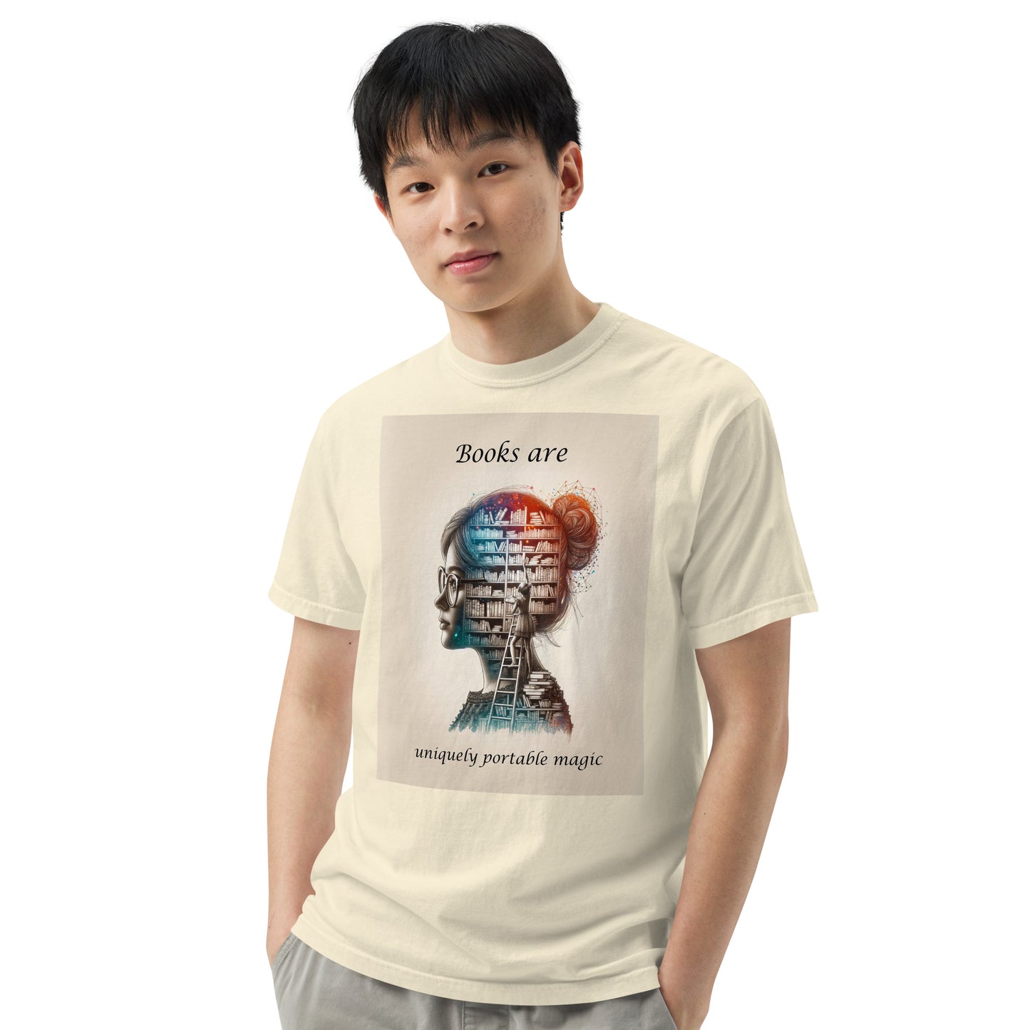 Book Lover Unisex garment-dyed heavyweight t-shirt