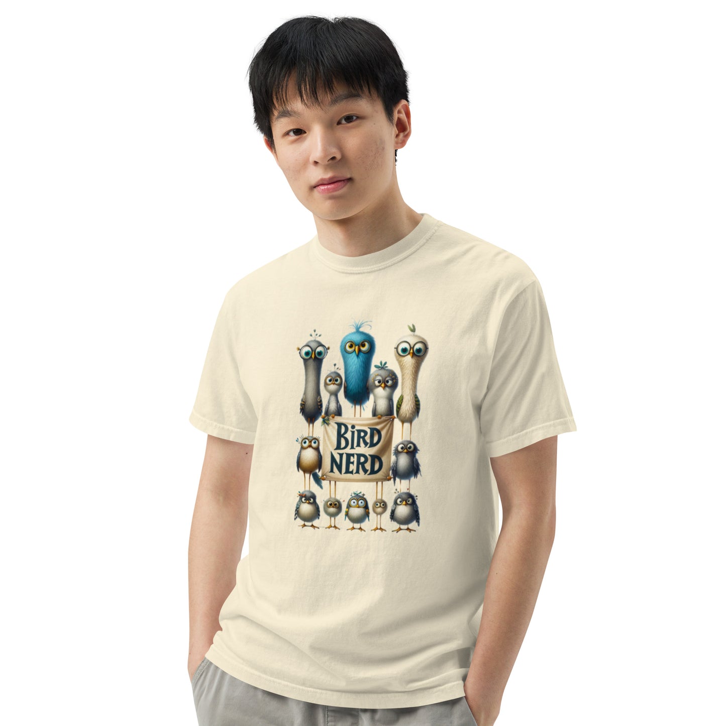 Bird Nerd Cotton Unisex garment-dyed heavyweight t-shirt