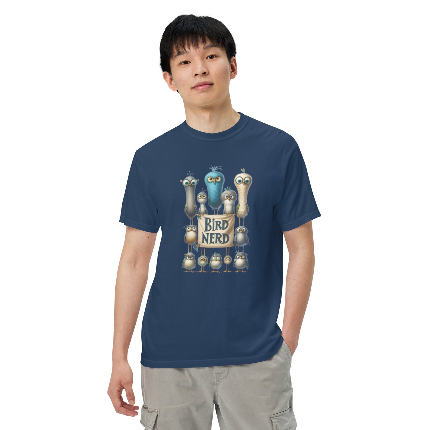 Bird Nerd Cotton Unisex garment-dyed heavyweight t-shirt