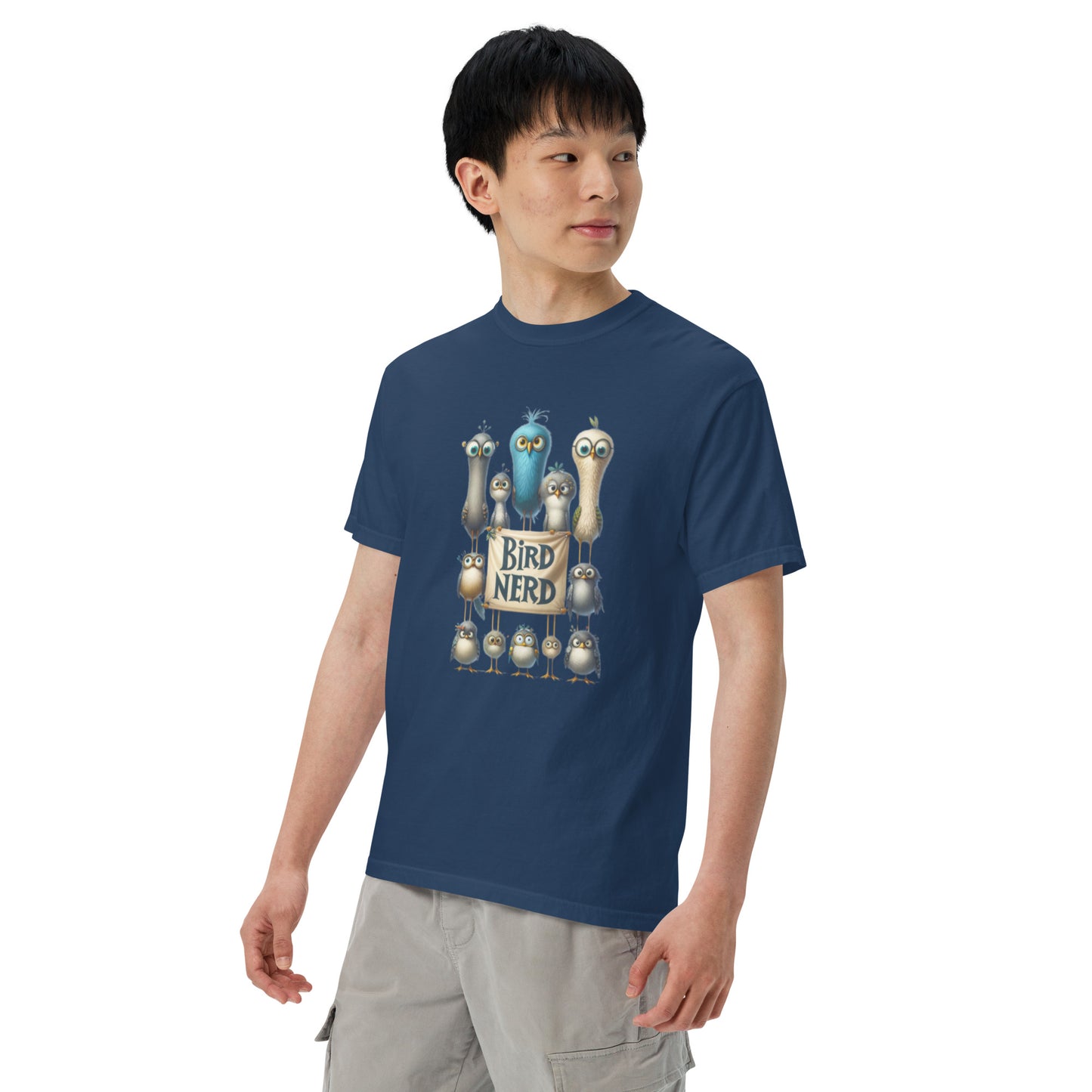 Bird Nerd Cotton Unisex garment-dyed heavyweight t-shirt