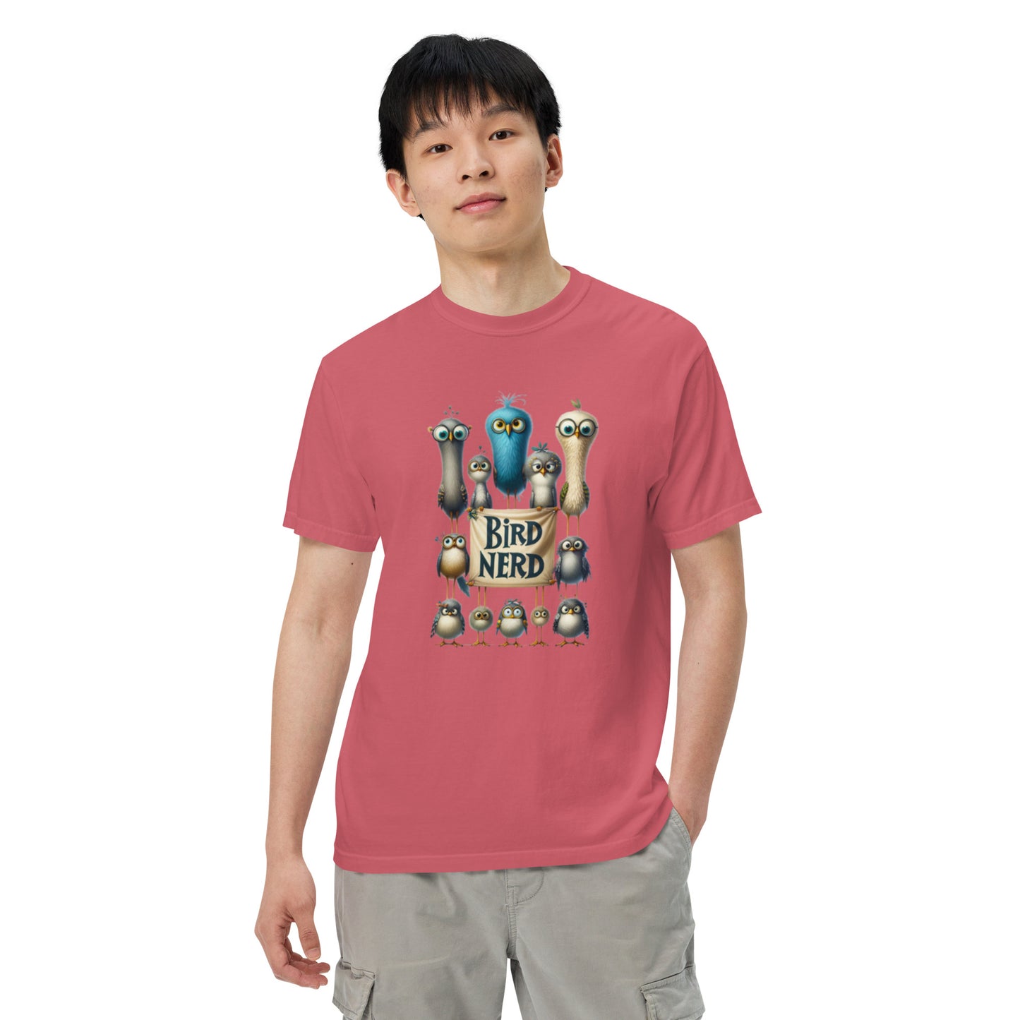 Bird Nerd Cotton Unisex garment-dyed heavyweight t-shirt