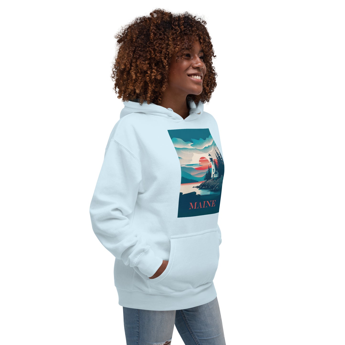 Contemporary Maine Unisex Hoodie