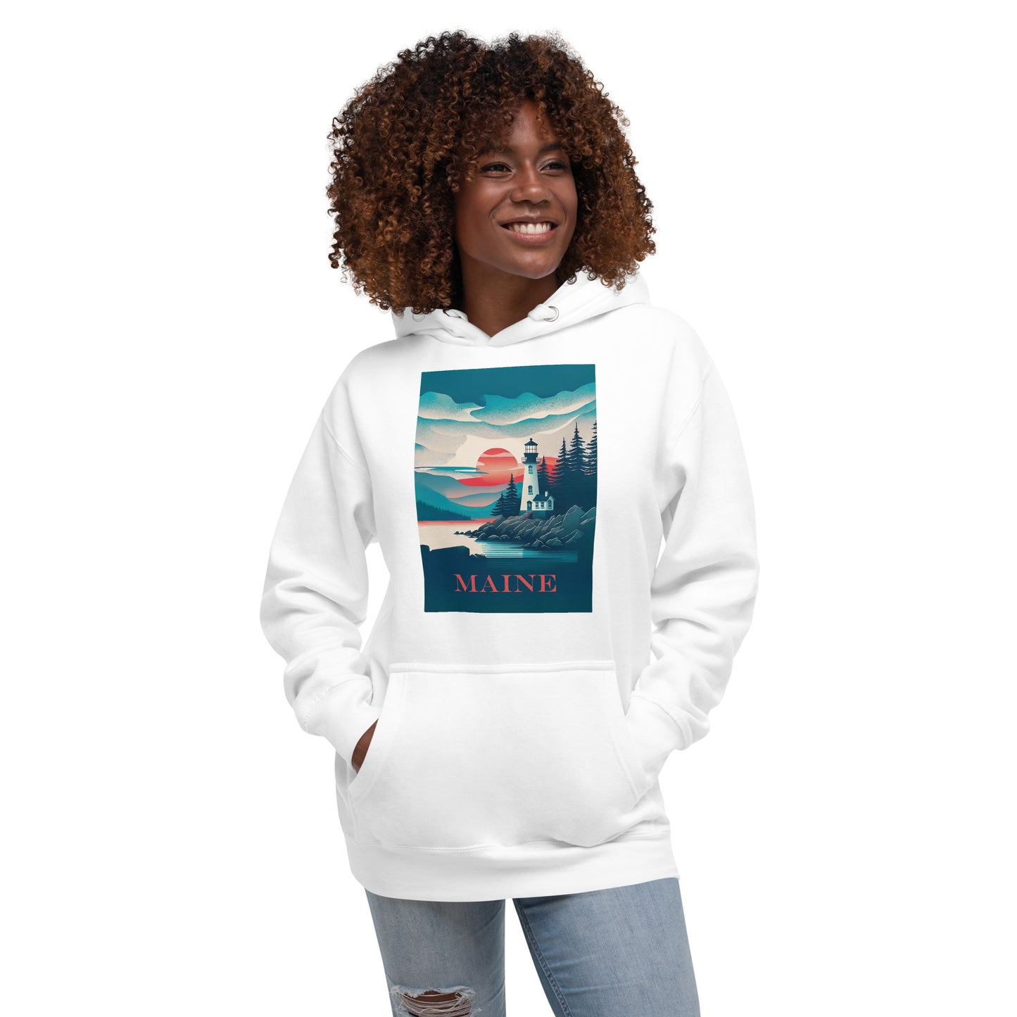 Contemporary Maine Unisex Hoodie