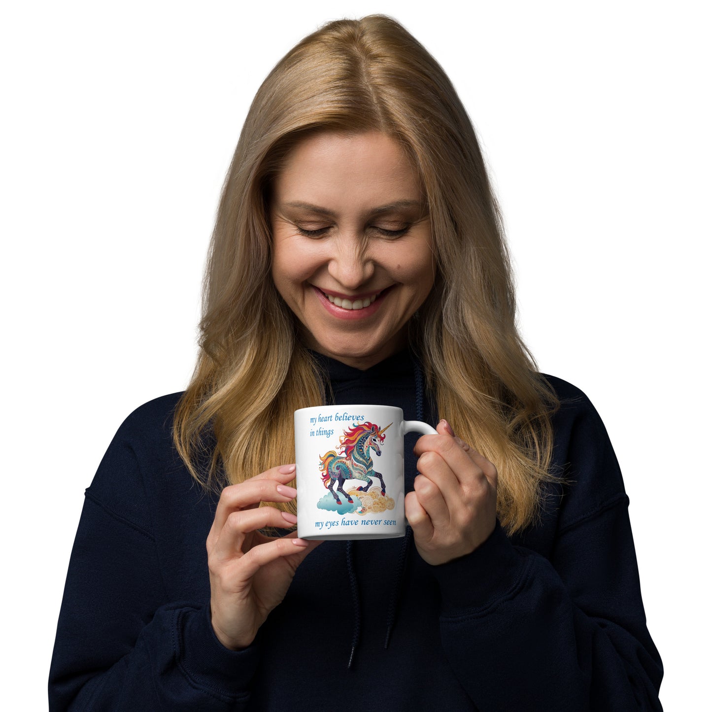 Magical Unicorn White glossy mug