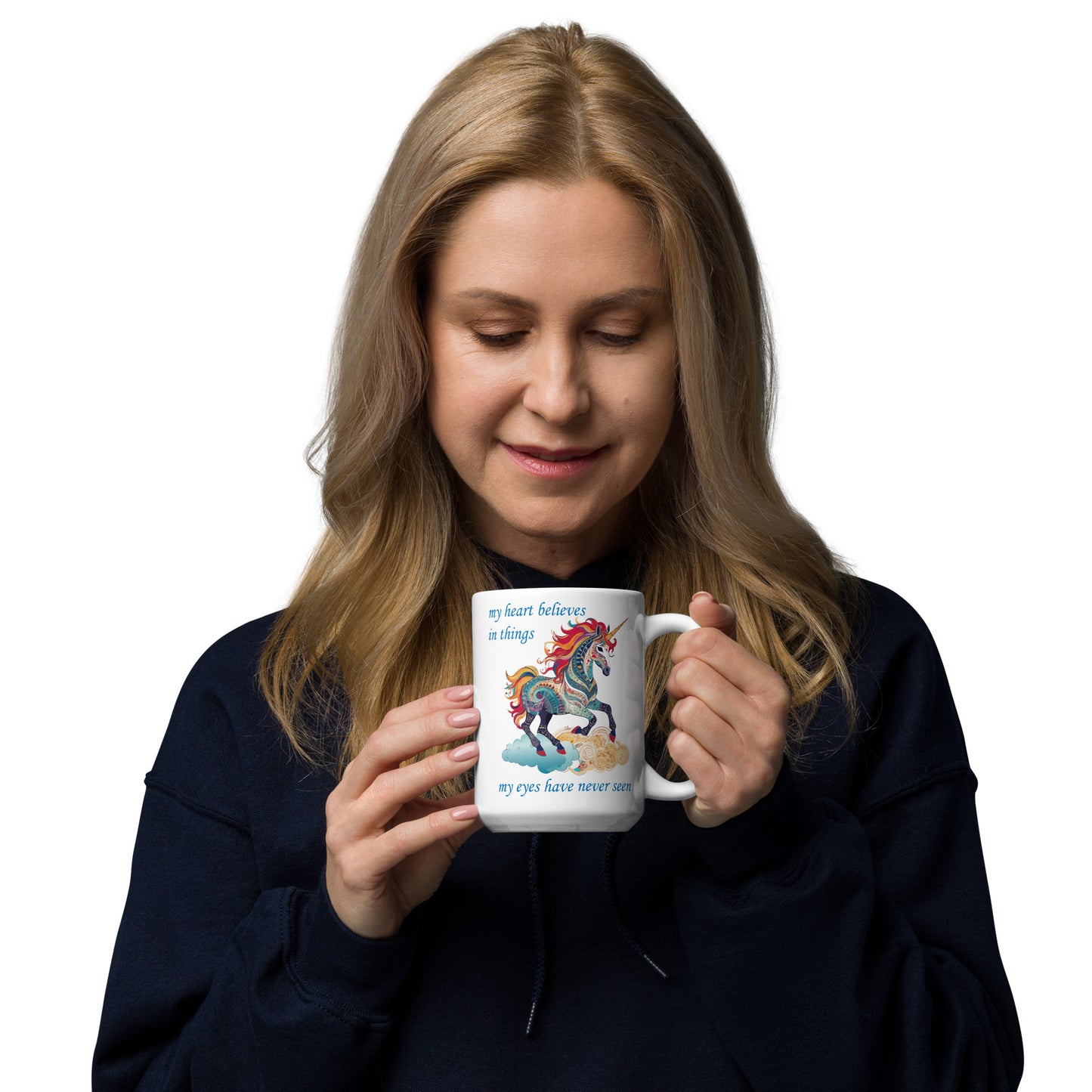Magical Unicorn White glossy mug