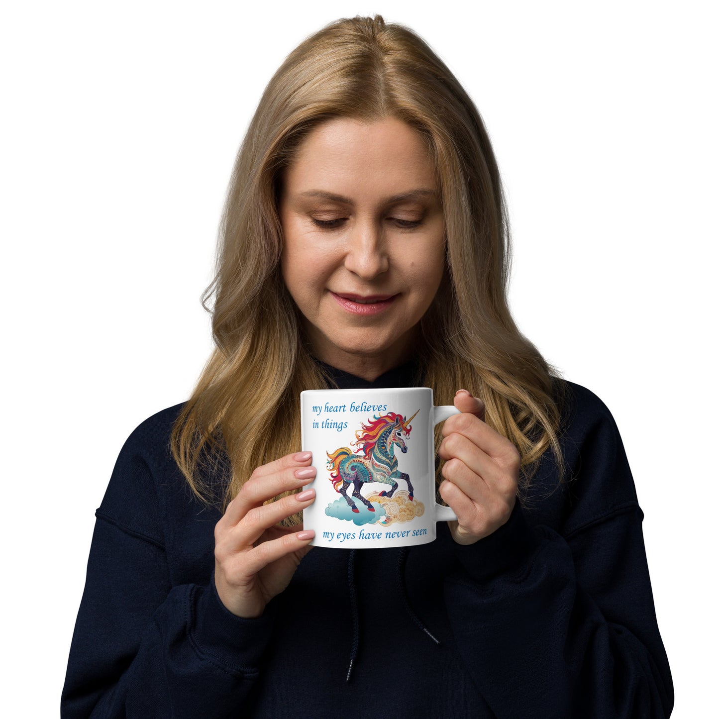 Magical Unicorn White glossy mug