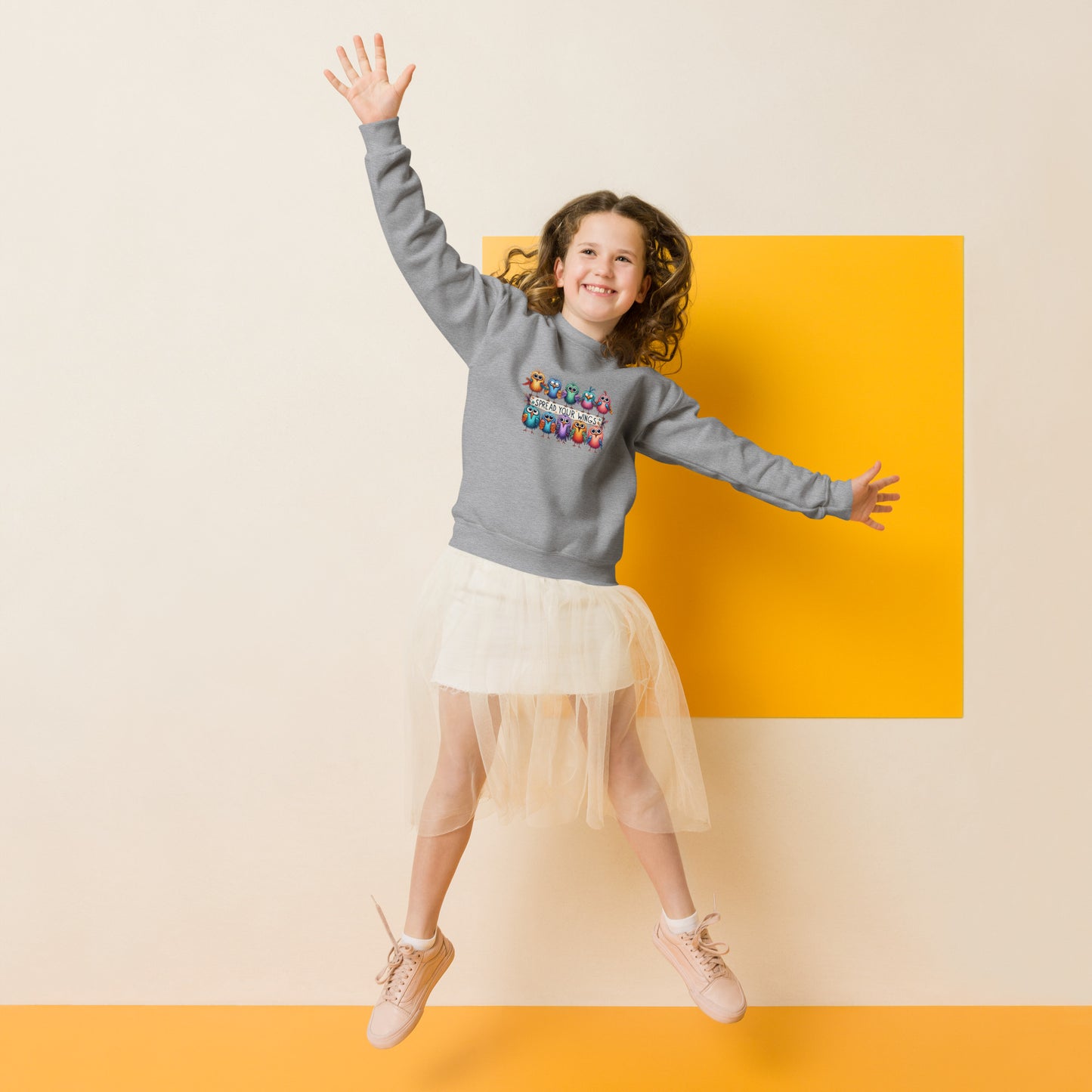 Spread Your Wings Youth crewneck sweatshirt