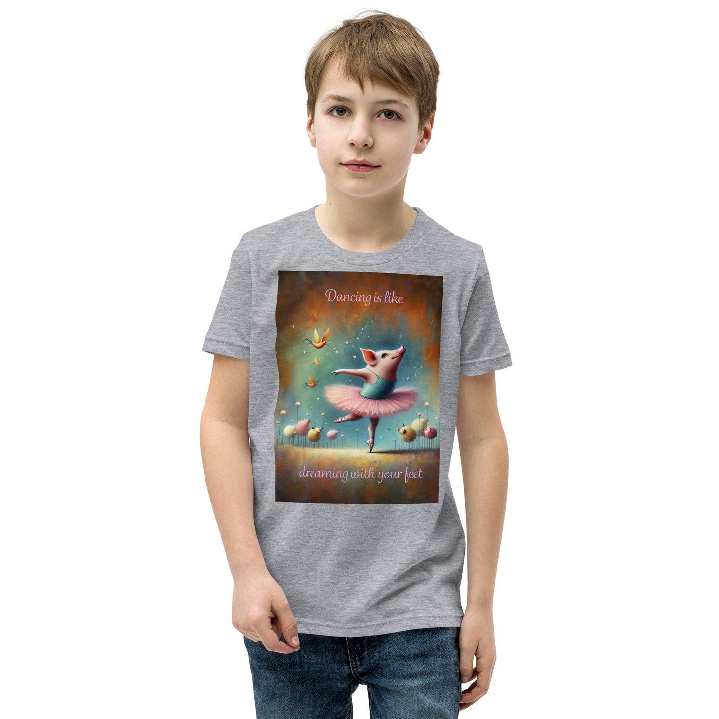 Dancing Pig Youth Short Sleeve T-Shirt