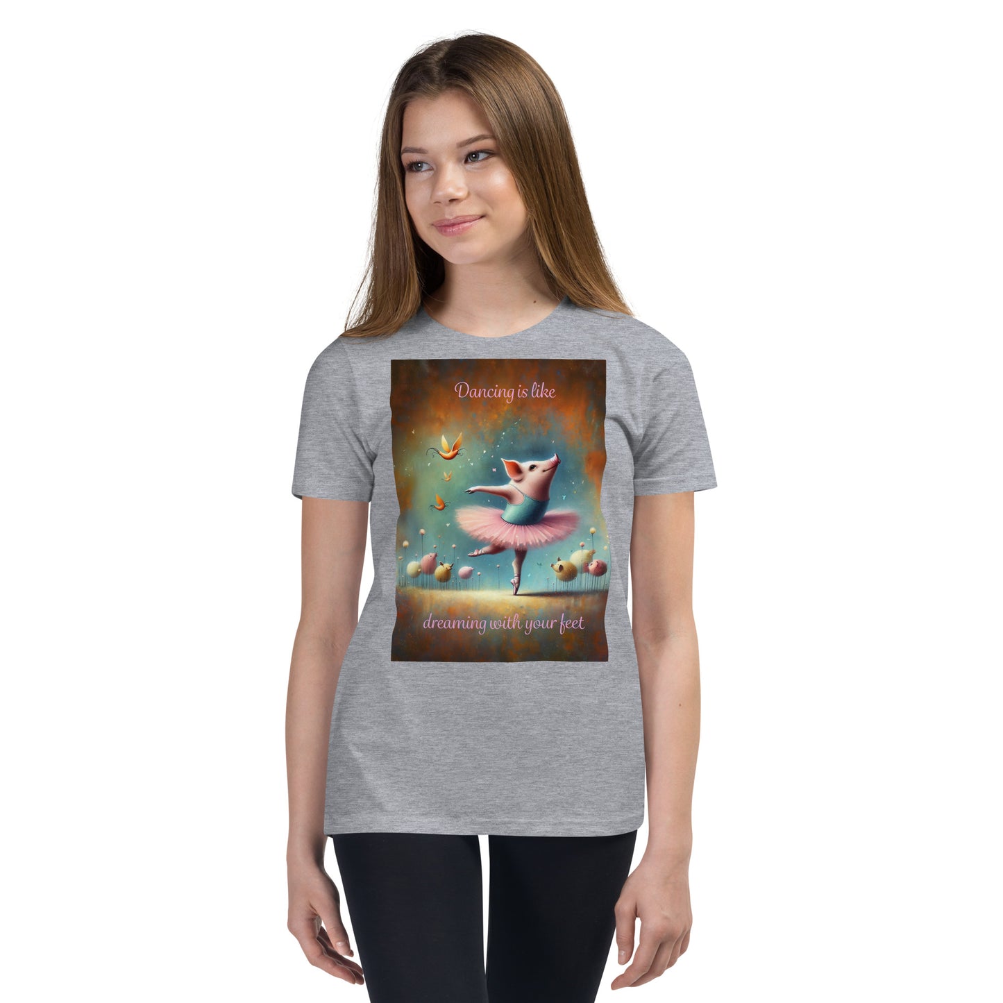 Dancing Pig Youth Short Sleeve T-Shirt