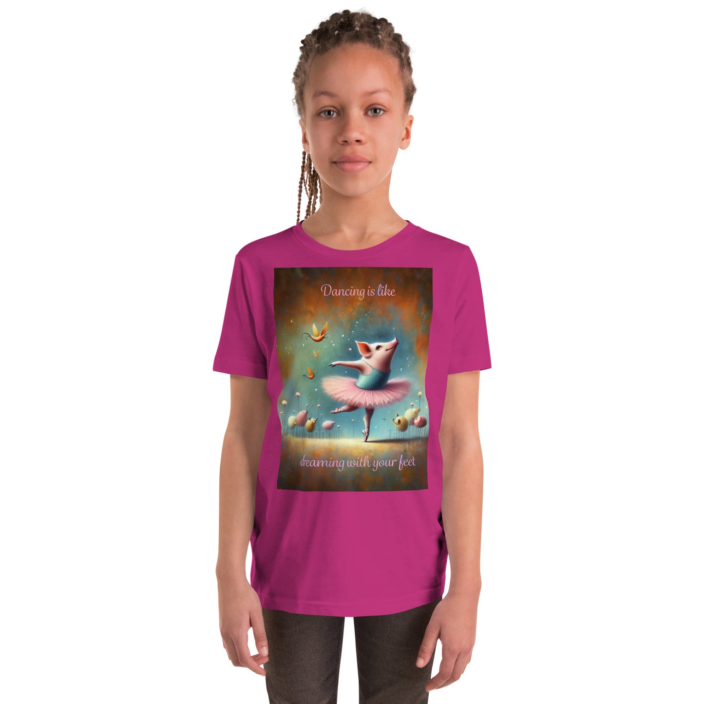 Dancing Pig Youth Short Sleeve T-Shirt