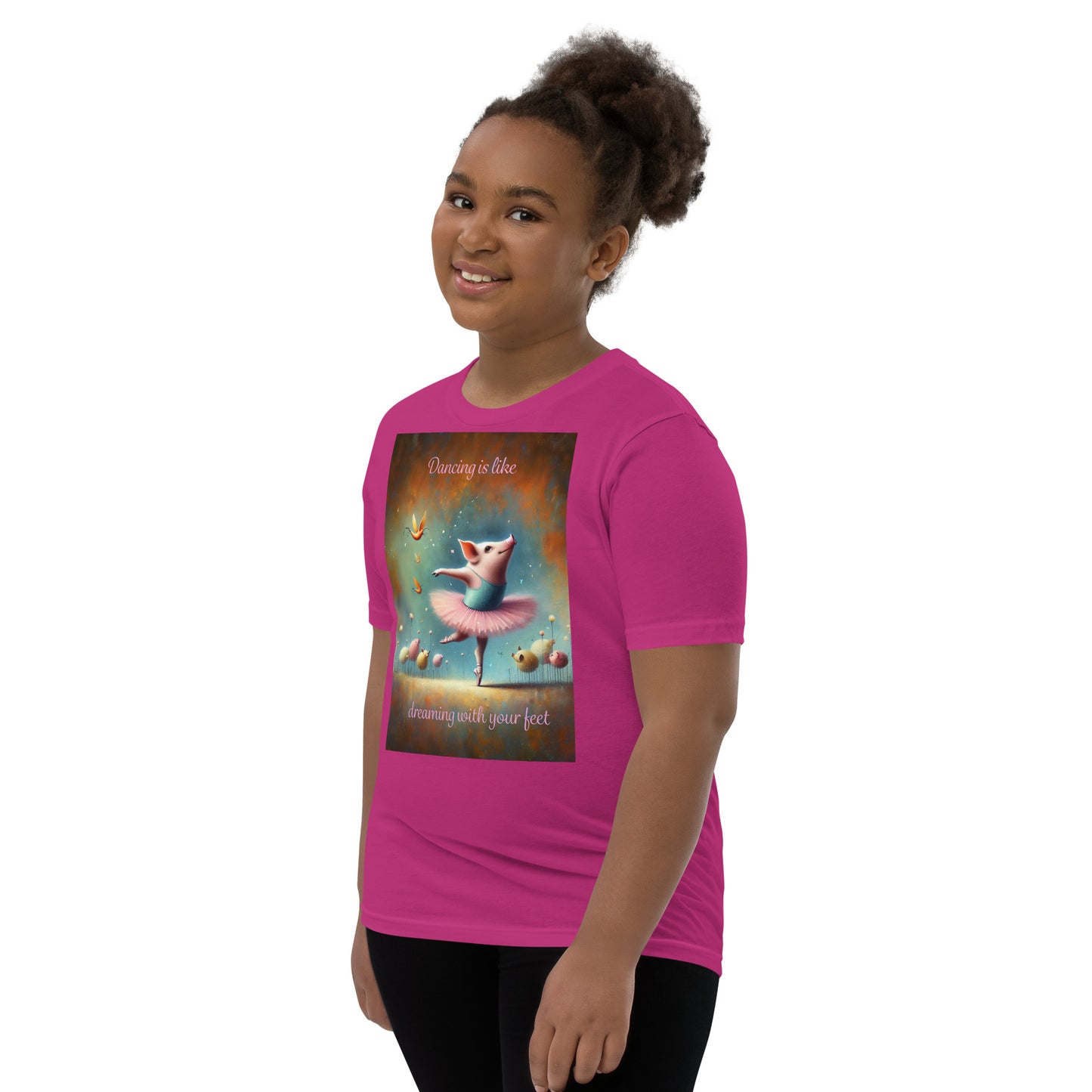 Dancing Pig Youth Short Sleeve T-Shirt