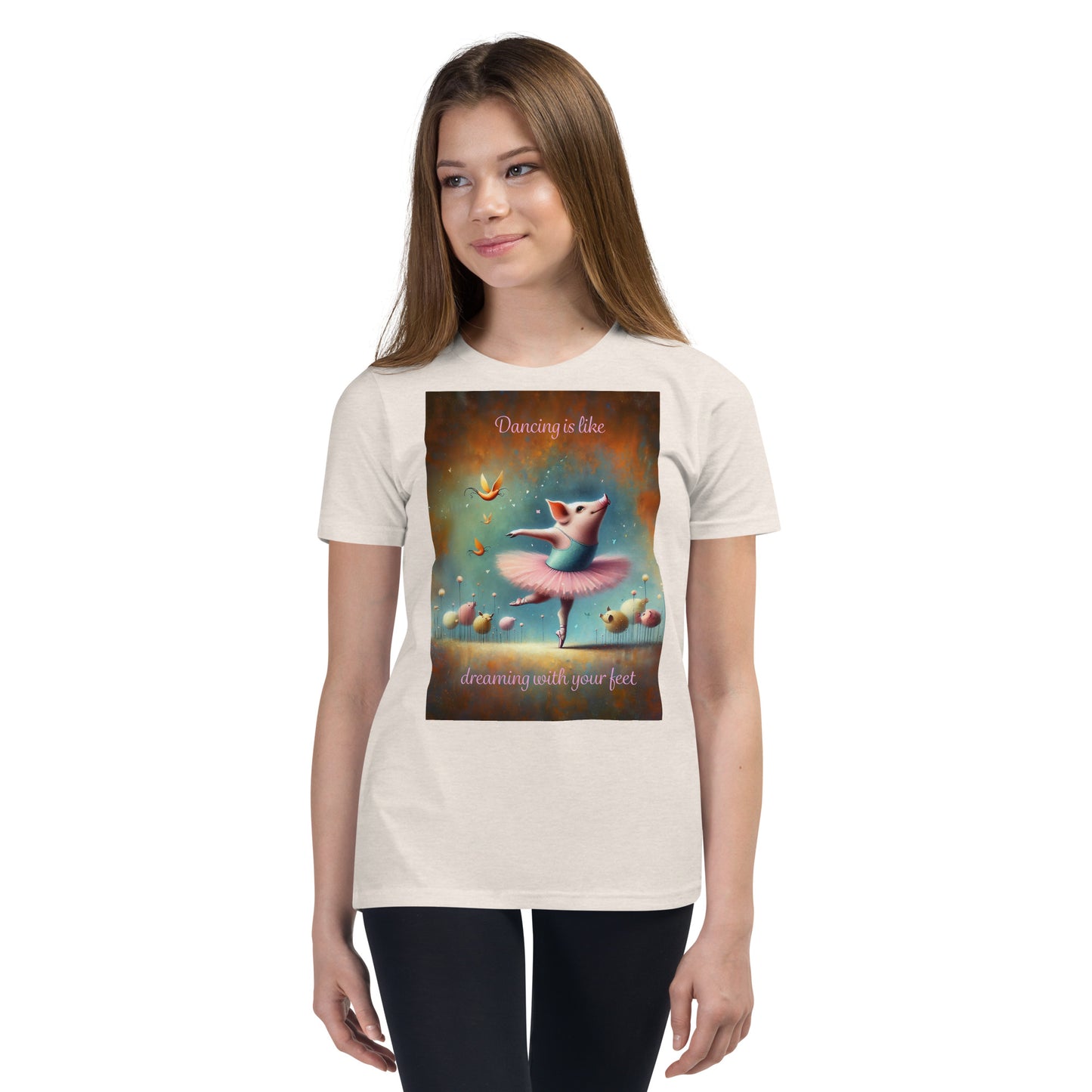 Dancing Pig Youth Short Sleeve T-Shirt