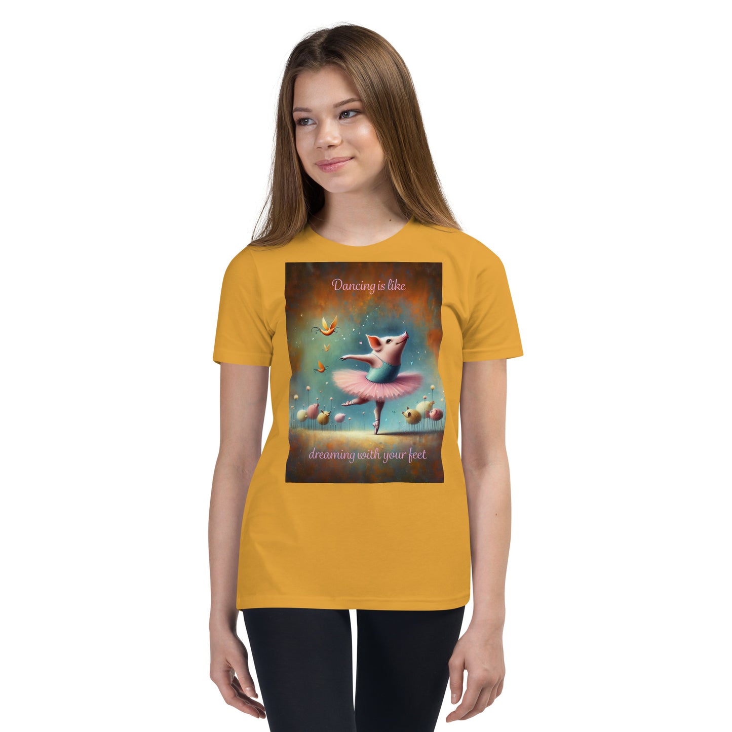 Dancing Pig Youth Short Sleeve T-Shirt