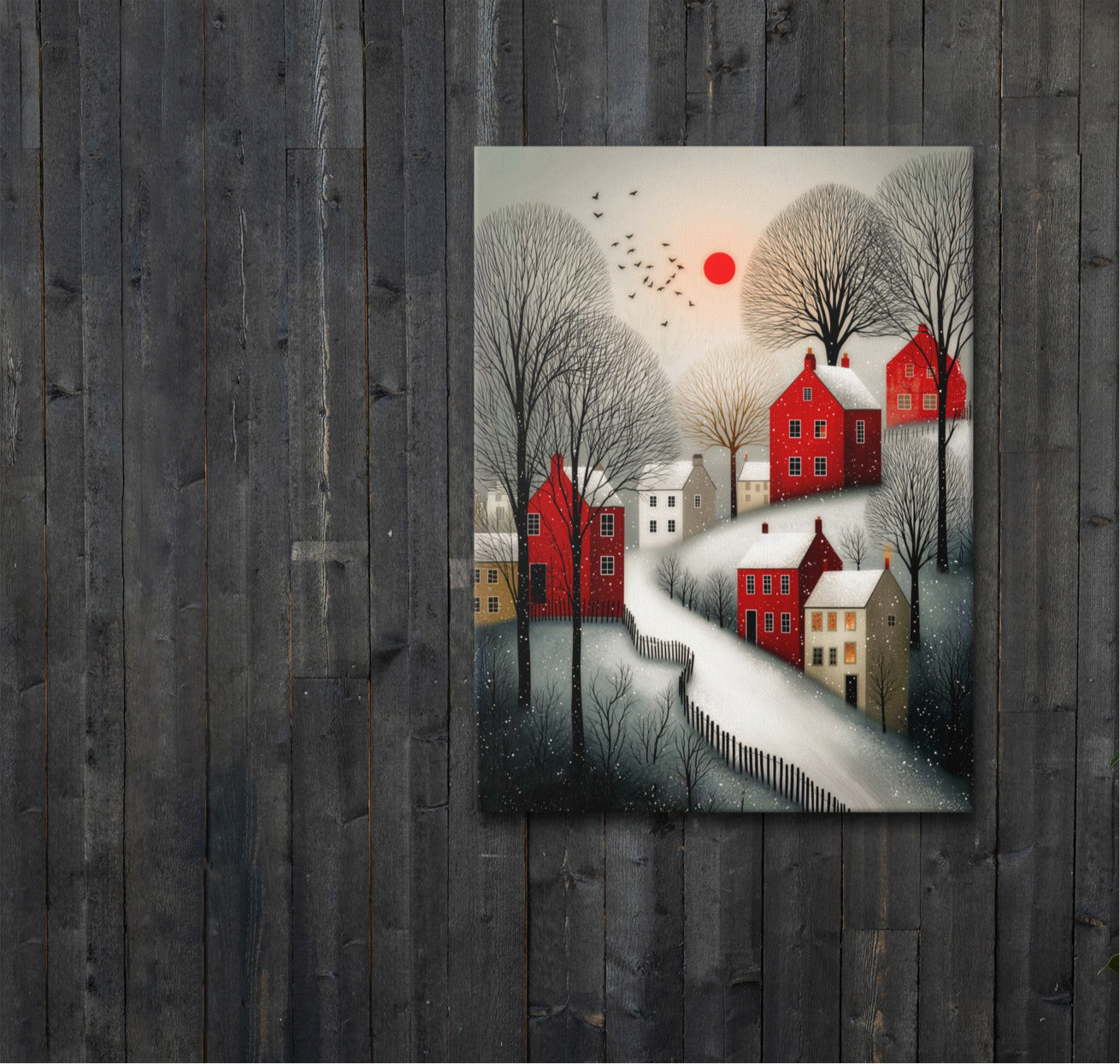Cozy WinterThin canvas
