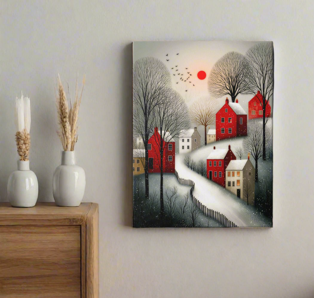 Cozy WinterThin canvas