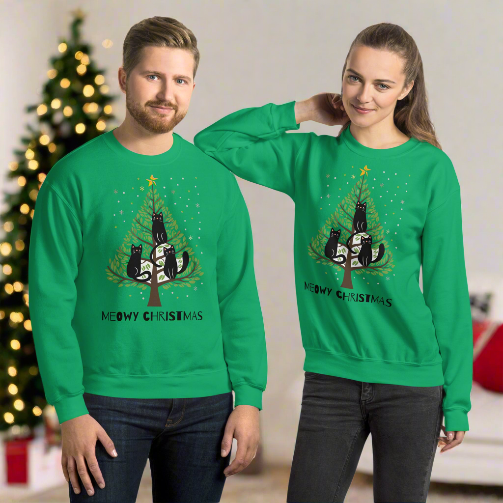 Meowy ChristmasUnisex Sweatshirt