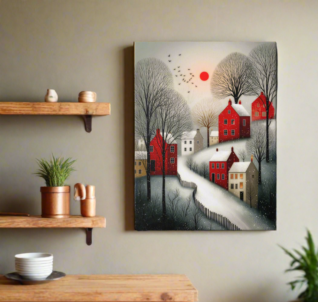 Cozy WinterThin canvas