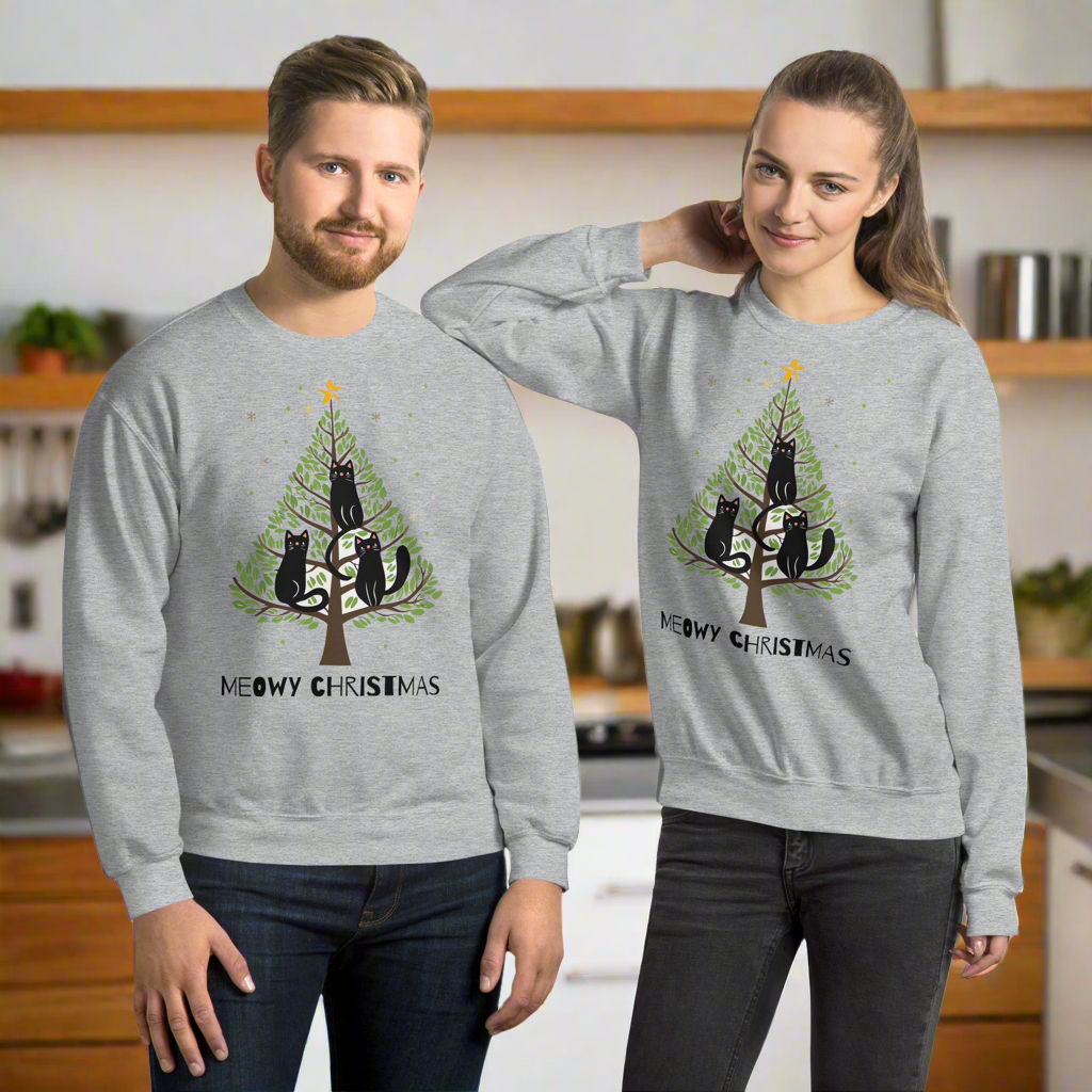 Meowy ChristmasUnisex Sweatshirt