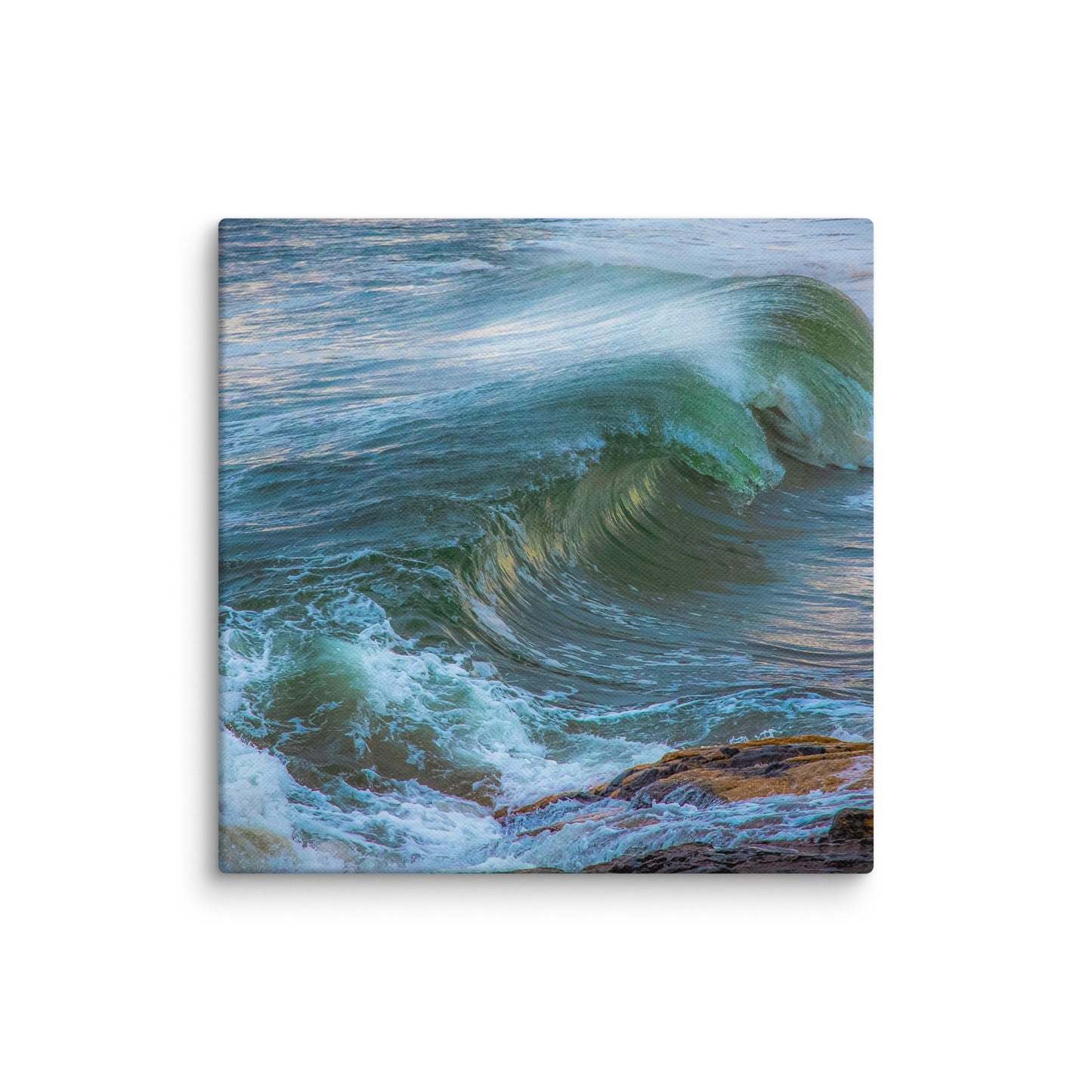 Maine Waves and Beach Canvas