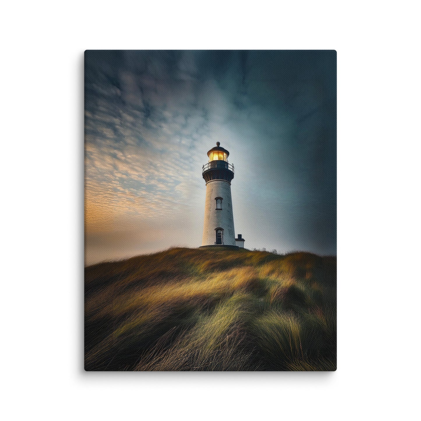 Lighthouse on a Hill Canvas