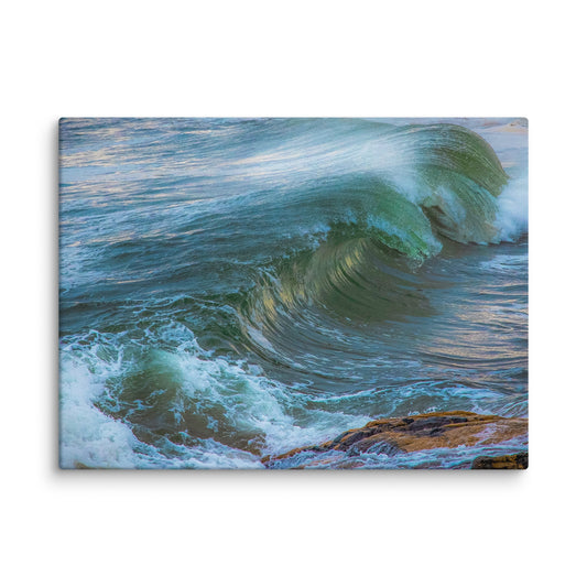 Maine Waves and Beach Canvas