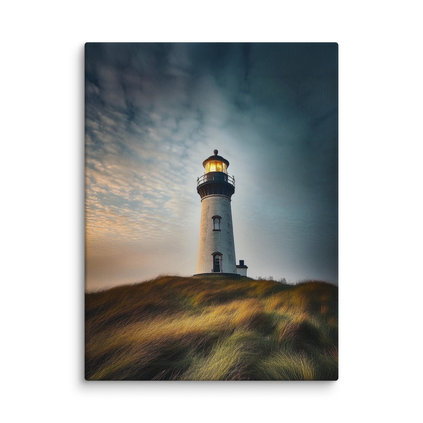 Lighthouse on a Hill Canvas