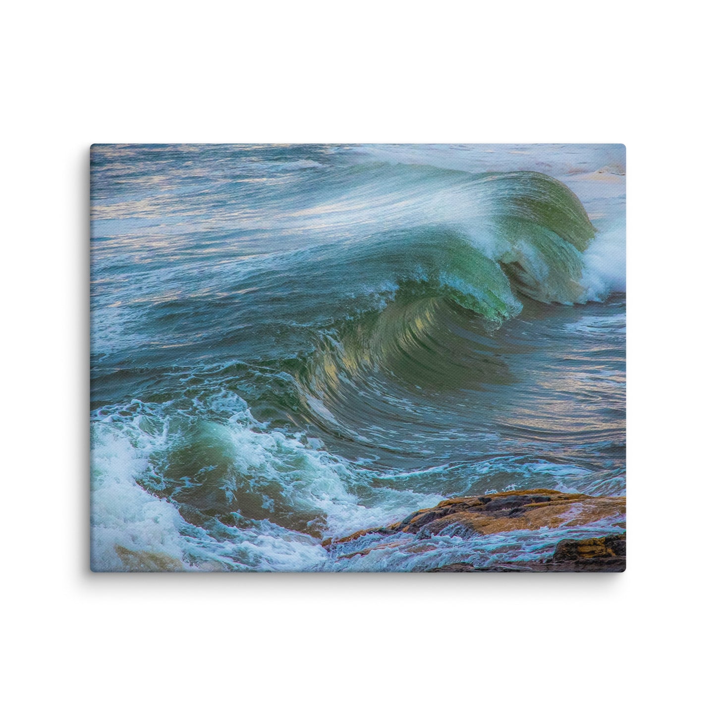 Maine Waves and Beach Canvas