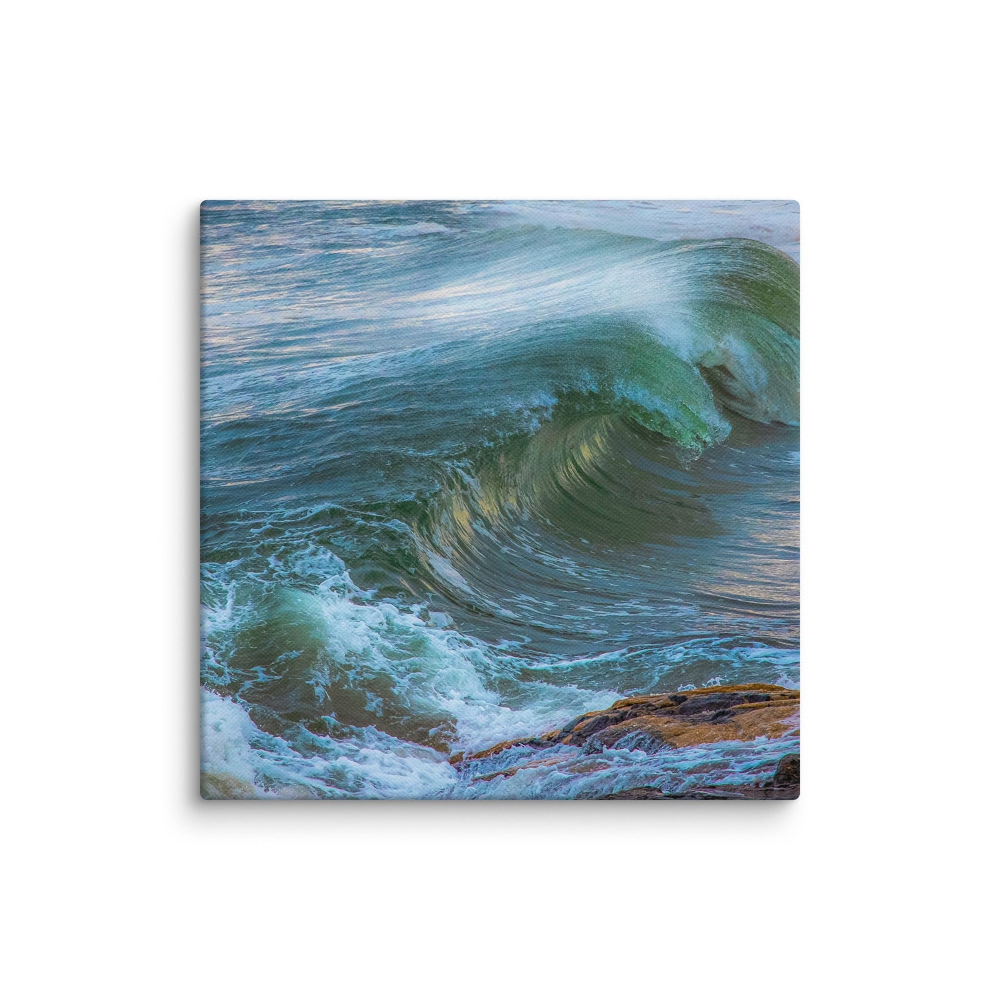 Maine Waves and Beach Canvas